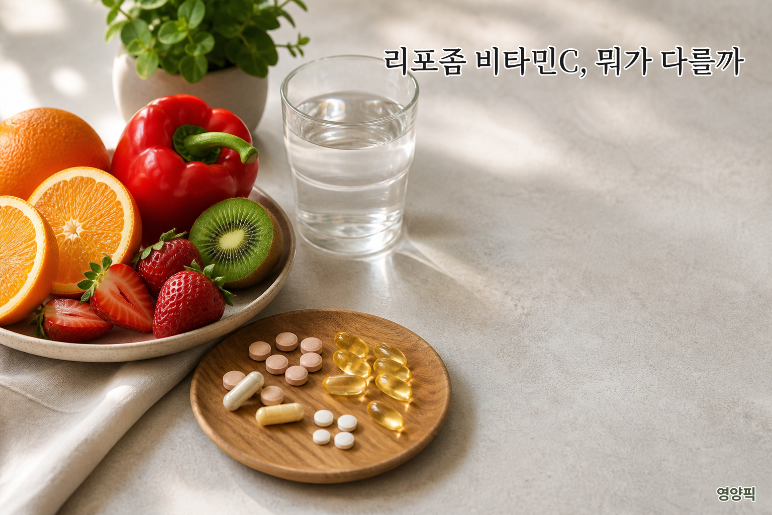 리포좀 비타민C 효능, 일반과 뭐가 다를까? 2026