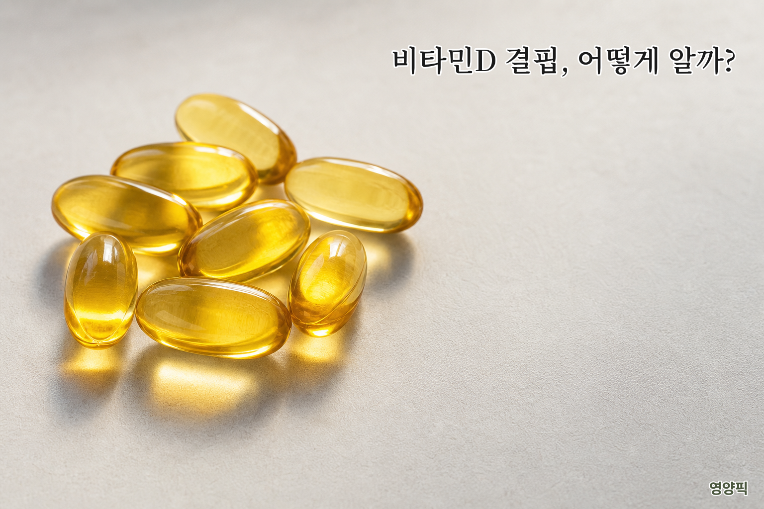 비타민D 결핍 어떻게 알까? 부족증상·하루권장량·음식 2026